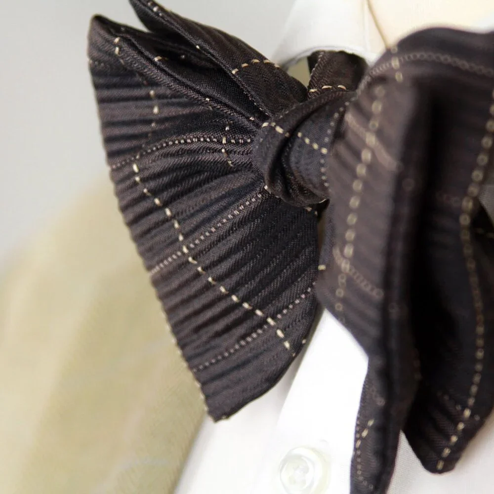 Men's Self-tied Bow Tie Big Butterfly Bow‎ tie 100%silk Textured S715